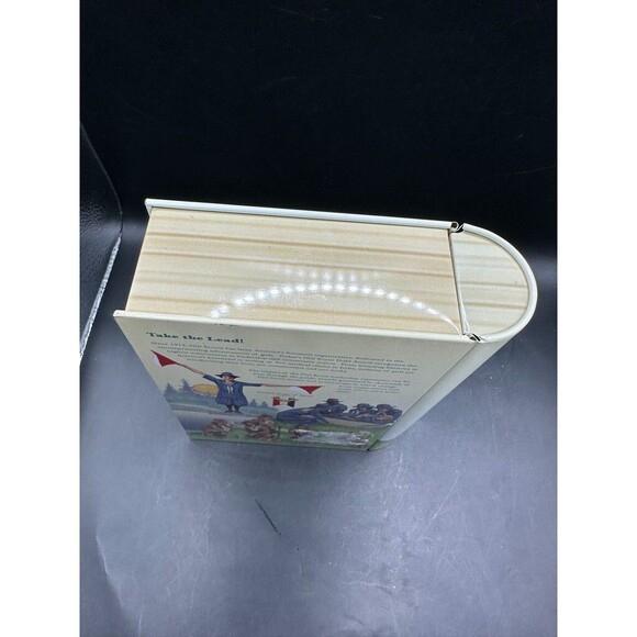 Vintage Girl Scout Take the Lead Tin Book Box 1990s 2 x 6 x 8 inches - Picture 4 of 7